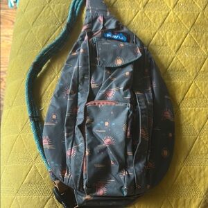 Kavu Grey Nylon Sling Bag